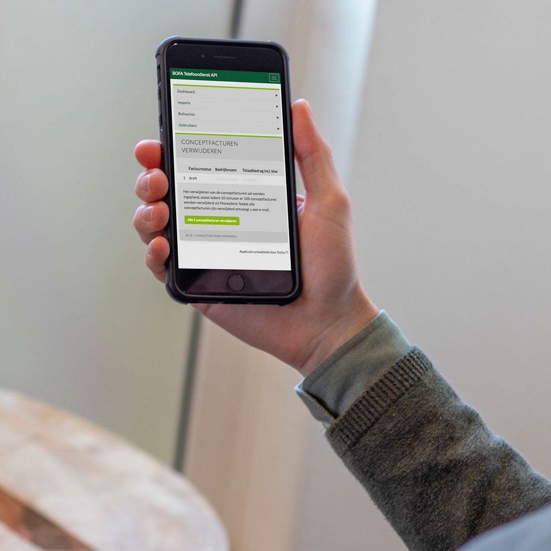 BOFA Webapplicatie - Smartphone