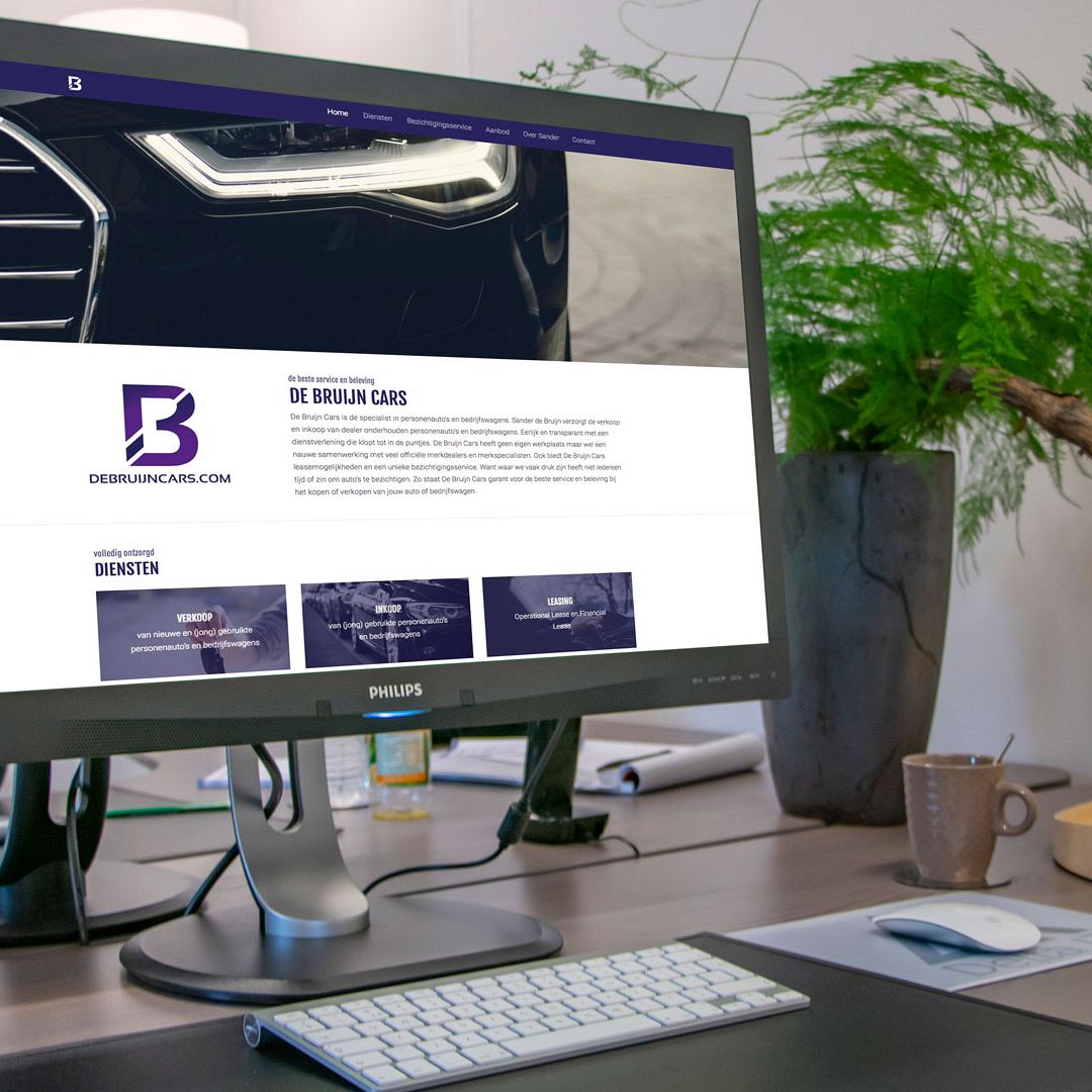 One-page website De Bruijn Cars